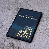 토레스 메탈 주차번호판 차번호알림판 자동차 핸드폰번호 차량연락처 알림판 직사각형, 실버메탈