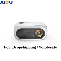 4k 가정용 미니빔 캠핑 바닥 천장 xidu mini 프로젝터 support 1080p, 화면과 함께, au 플러그