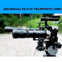 dslr 렌즈 커버 카메라 렌즈 420 800mm f8.3 16 망원 줌 렌즈 a380, m4 3