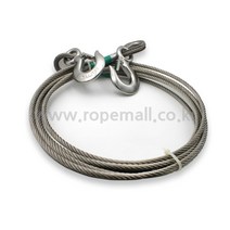 견인 와이어 견인줄 마심와이어 스텐와이어 8mm x 6M 견인고리 안전장비 프레스압착 고하중, 스텐와이어 8mm x 6M - 1개