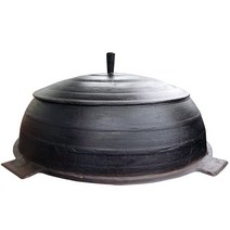 야철대장 전통방식 길들인 초대형 무쇠 가마솥 58cm, 블랙, 초대형 무쇠가마솥 58cm
