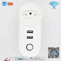 방수플러그 방수콘센트 야외소켓 와이파이 스마트 플러그 16a 투야 USB 유럽/영국/미국/이스라엘/호주, Brazil_CHINA | 100-240V, 옵션, 100-240V