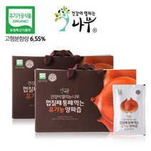 [건강이열리는나무] 껍질째 통째 먹는 100% 유기농 양파즙, 100ml, 2박스