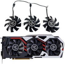 1세트3 팬 75MM GTX 1060 1070 GPU 팬 TI 1080 그래픽 카드 냉각, 01 FANS