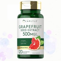 Carlyle Grapefruit Seed Extract 칼라일 자몽씨 추출물 500mg 폴리페놀 120캡슐