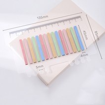 종이 메모 문구 투명 스티커 메모 패드 책 자기 접착 책갈피 편지지 탭 학교 액세서리, 02 04