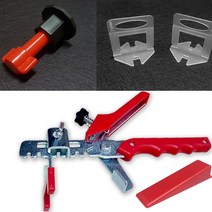 타일 간격제 쿠사비 타일핀 평탄클립 집게 쐐기 줄눈간격 타일 시공 레벨링, 평탄클립 레벨기