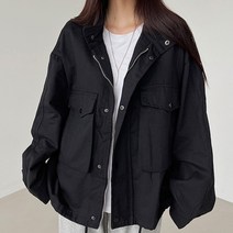 하이제시카 / 가을신상 하이넥 빅포켓 야상 바람막이점퍼