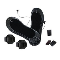 기능성 깔창 슬리퍼 유연성 평발 허리 디스크 USB 가열식 온열 신발 깔창 부드러운 보푸라기 컷 사이즈