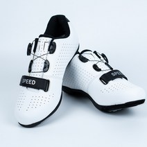 라르고 SPEED 평페달 신발 스피닝 자전거 MTB 로드 와이드 클릿 슈즈 느낌, 42(265mm), 화이트(VT-01)
