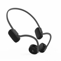 골전도이어폰 AIKSWE Bone Conduction 무선 헤드폰 Bluetooth 스포츠 이어폰 IP56 헤드셋 스테레오 핸즈프리 실행 용 마이크 포함, [02] Black