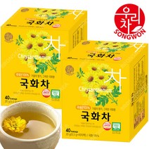 국화차 40T+40T/그윽한 국화향 꽃잎차 녹차 잎차 티백