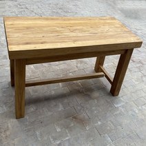 고재테이블 고재 상판 원목식탁 오래된 나무 식탁 가정용 직사각형 레스토랑 테이블과 의자, 14080 테이블(무도장 우드왁스) 오지 제외