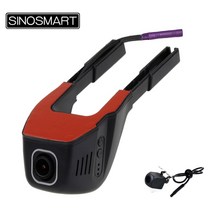 sinosmart Universal wifi dash cam dvr for volkswagen honda mazda mitsubishi opel hyundai kia app con, 하나의 렌즈, 32g