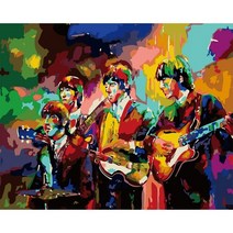 HANDONG 인물 유화 DIY 명화 반고흐 손으로 그리기 예술품 인테리어 예수 천사, PO055