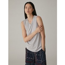올리비아로렌 여성용 브이넥 핫픽스 민소매 티셔츠 VOBANXM3331