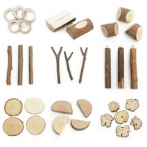 나무조각 천연나무공예 조각 만들기모음, 34 대나무링[대]_20입