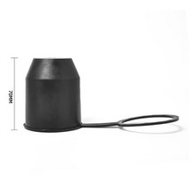 차량용 견인바 볼 커버 트레일러 견인볼 캡 50mm 자동 바 히치 캐러밴 towball, 검은색