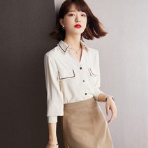 초가을 여성 패션 블라우스 가을 가을 양기상 기질 이너 셔츠
