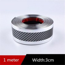 차범퍼가드 차량앞범퍼보호대 자동차 범퍼몰딩 자동차 스크래치 방지 도어 씰 보호기 고무 스트립 탄소 섬, 03 Silver
