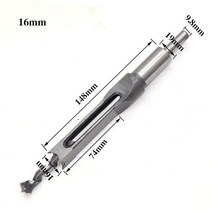 목공드릴 목공 스퀘어 홀 드릴 테논 고속 스틸 트위스트 비트 치즐 플러스 직사각형 톱 6.0 ~ 16mm 리밍, 05 16mm_01 라운드