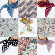 국산 사각 쁘띠스카프 개별포장 선물용 손수건 머플러