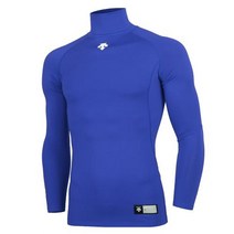 DESCENTE [S9121ZCO24] 데상트 하이넥 기모 스판언더 (청색) 긴팔