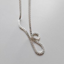 베이직 2mm 박스체인 목걸이 925실버 큐브은목걸이