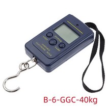 톤백저울 정밀 전자 디지털 50kg10g 크레인 lcd 디지털 백라이트 낚시 무게 포켓 수하물, 40kg-블랙