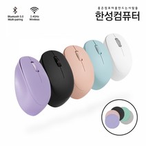 한성컴퓨터 듀얼 무소음 무선 마우스 BM100, 퍼플