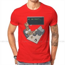 코딩로봇 프로그래머 컴퓨터 코드 I am Root T 셔츠 클래식 그래픽 Tshirt 대형 o-넥 반팔, 13 빨간_03 L