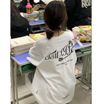 면반팔티셔츠 순 여성 2023 년 여름 와이드 루즈핏 아메카지스타일 클래식 드렌드 상의 남자 4998631643, 화이트 M
