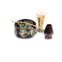 말차도구 시로이요루 다완 4종 세트, 5세트, 다완 + 차선 100본 + 차선 꽂이 + 차시