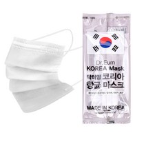 코리아바이오메드 국산 3중필터 항균마스크 개별포장 미세먼지차단마스크_성인용, 1매입, 1팩