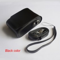 카메라 케이스 가방 PU 가죽 케이스 Leica C typ112 V-LUX20 하드 protable 파우치 커버 어깨 스트랩, 03 Black