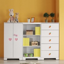 토끼 베이비장 3P세트 옷장+책장+서랍장 IH0947 착불, 토끼 세트 S1740-블루