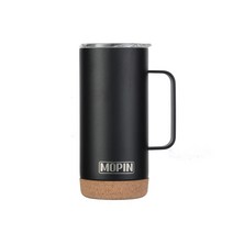 모핀 딤플 스탠 머그 텀블러 보냉보온 473ml, 블랙
