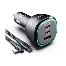 WOTOBEUS 165W USB C 자동차 충전기 어댑터 초고속 충전 WTOBEUS PD3.1 140WPD3.0 100W PPS45W QC5+PD 35W 아이폰용 PPS25W+30