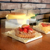 미니타르트박스/페트백색/50개 12.5x12.5x7cm