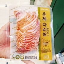 피코크 오리 훈제 다리살 200g, 종이박스 아이스팩