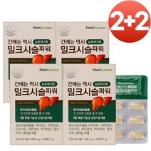 식약처 인증 간 영양제 간건강 밀크시슬 파워 밀크씨슬 실리마린, 4개, 30정