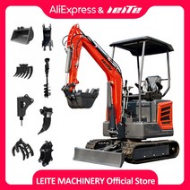 베스트 셀러 CE esp 유로 5 1 톤 미니 굴삭기 1800KG 크롤러 소형 디거 홈 Ex-공장 판매, 한개옵션0
