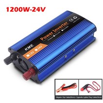 차량용인버터1200W DC 12V ~ AC 220V 휴대용 자동차 전원 인버터 충전기 변환기 어댑터 범용 EU 소켓 액세, 02 1200W-24V