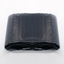 일자 빨대 검정 21cm 500개, 1개