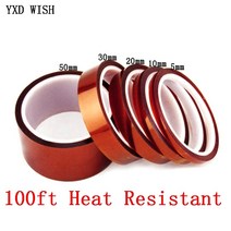 단열시트 kapton tape 내열 고온 고절연 전자 산업 용접 polyimide kapton tape for electronic, 30mm, 금, 30m