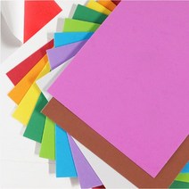 핸디몰 EVA폼 일반원단(접착)폼글리터(10장)단색/혼합색, 주황