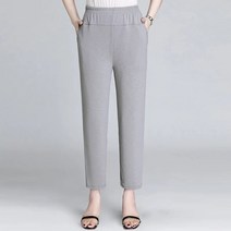 하체비만 바지 고탄력 중년 스트레이트 통큰바지 여성 특대사이즈 6XL이상