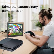 카페키오스크 카드단말기 무인 호텔 스탠드 병원 UPERFECT 휴대용 Monitor7.0inch IPS 디스플레이 USB H, 03 미국 플러그