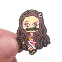 강아지 크록스 신발 일본 애니메이션 DIY 구두 참 만화 캐릭터 PVC 액세서리 악어 나막신 샌들 장식 버클 핀 어린이 선물 1 개, 한개옵션1, [03] 3