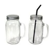 도매로드 손잡이머그 650ml W6E27ED 커피잔 머그잔 유리 머그컵, 로드 빨대구멍